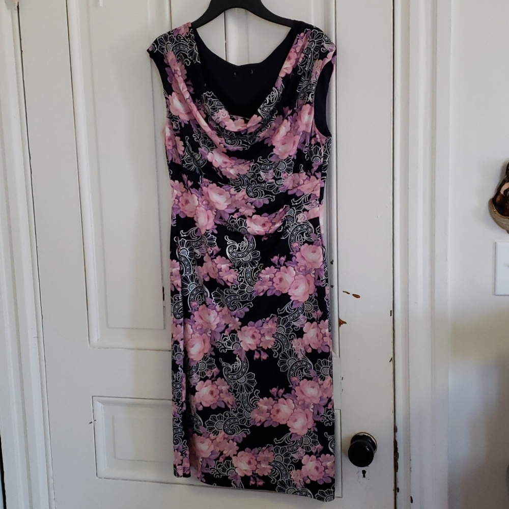 Gorgeous silver and floral detailed dress